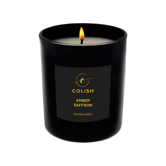 AMBER SAFFRON SCENTED CANDLE