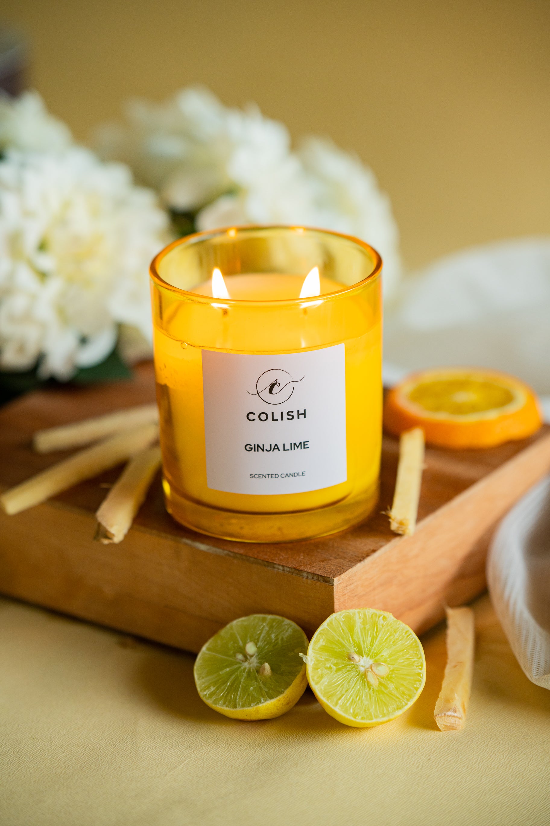 GINJA LIME SCENTED CANDLE – COLISH