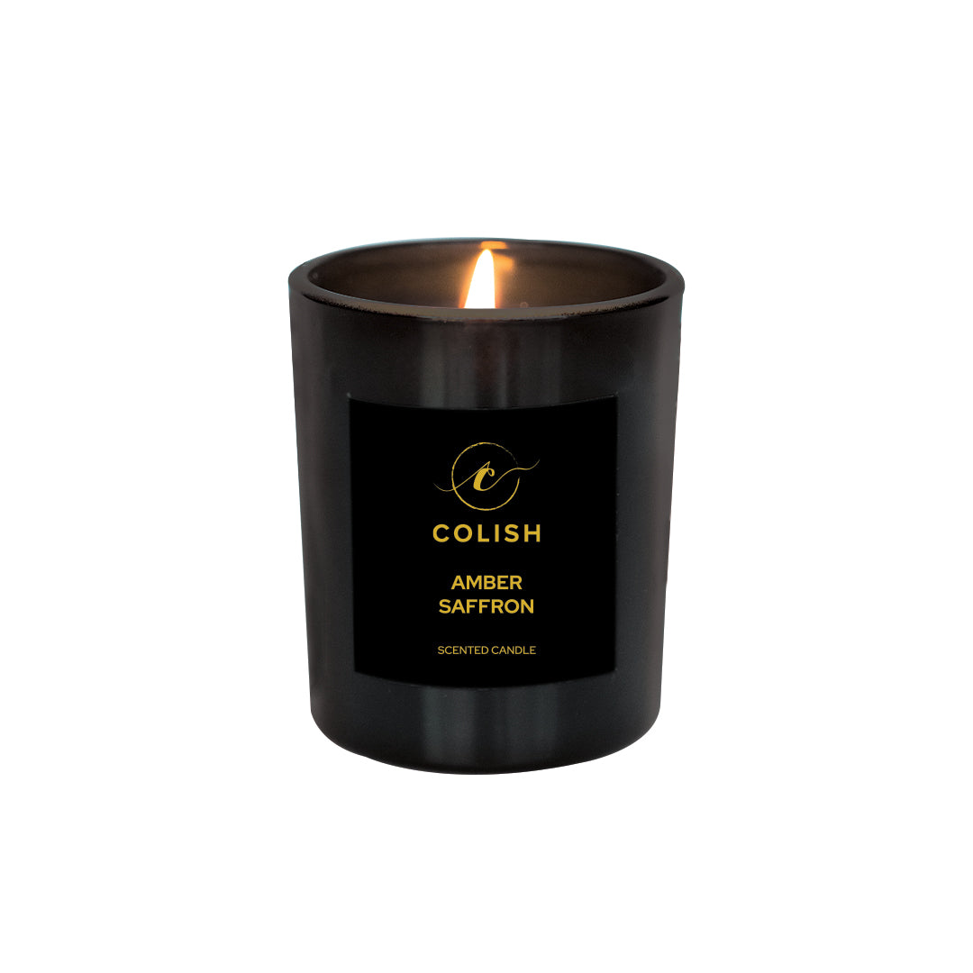 AMBER SAFFRON SCENTED CANDLE