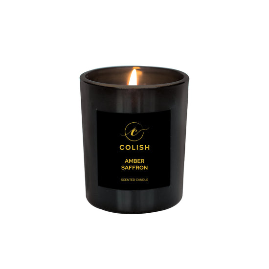 Load image into Gallery viewer, AMBER SAFFRON SCENTED CANDLE
