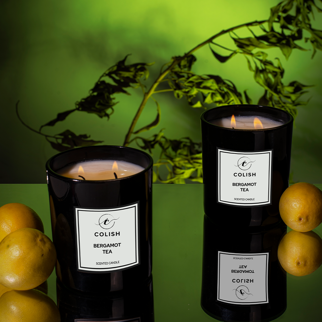 Bergamot Tea Scented Candle Pakistan | Fresh Candle Fragrance – COLISH