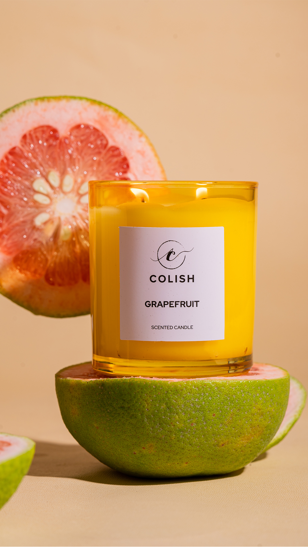 Colish GRAPEFRUIT SCENTED CANDLE – COLISH