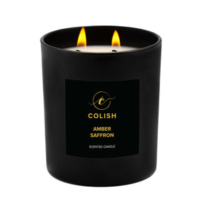 Amber Saffron Scented Candle