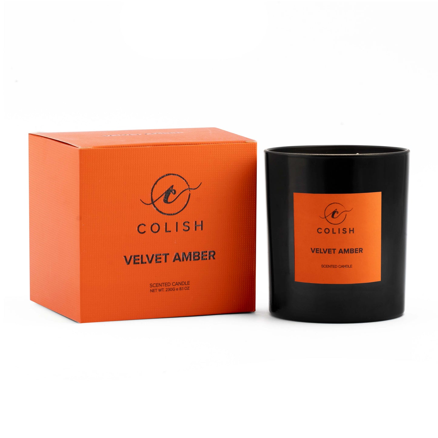 VELVET AMBER SCENTED CANDLE